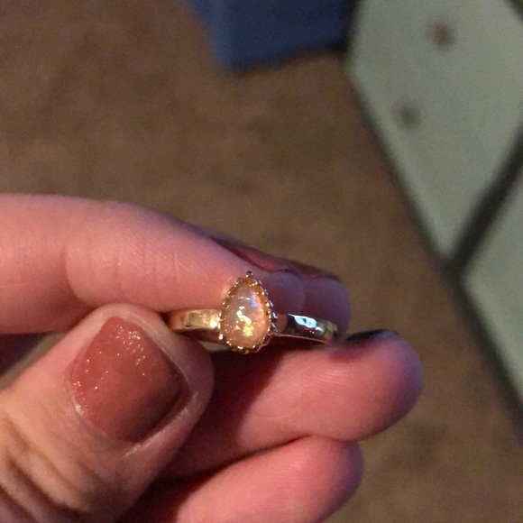 Orange Opal ring - Picture 1 of 1